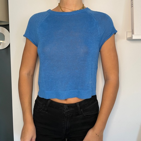 Royal Blue Knit Tshirt - Picture 1 of 5